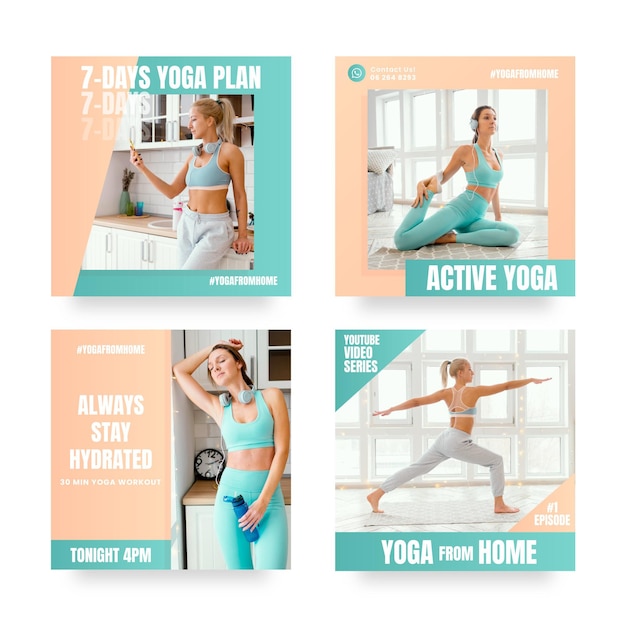 Health and fitness post pack with photo