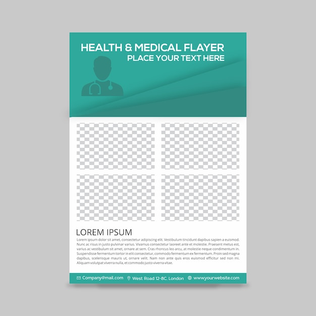 Free vector health flyer