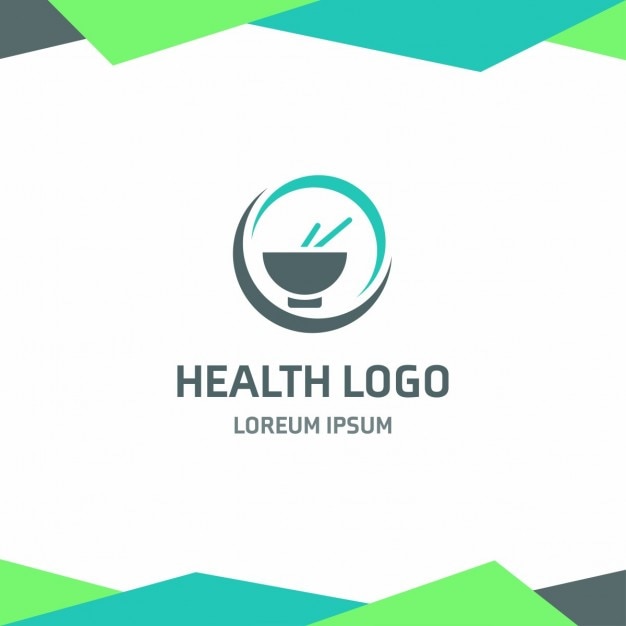 Health logo template with circular shapes