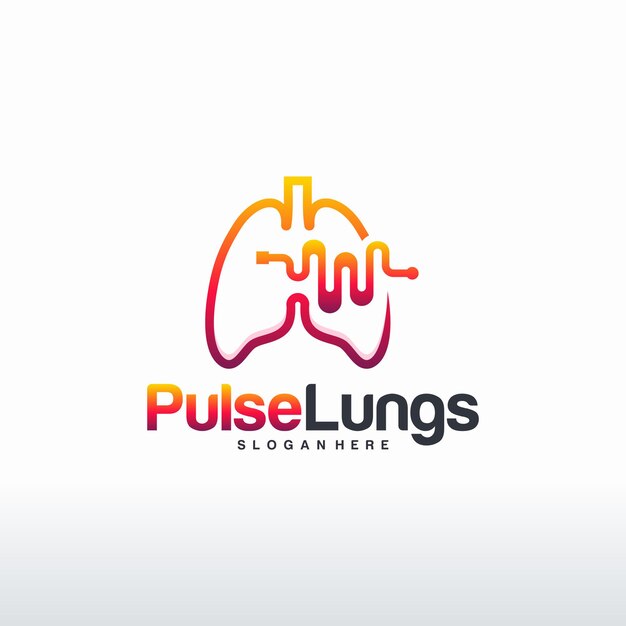 Health lungs logo designs concept vector, people and lungs logo template