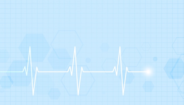 Здравоохранение и медицинское образование с линией сердцебиения