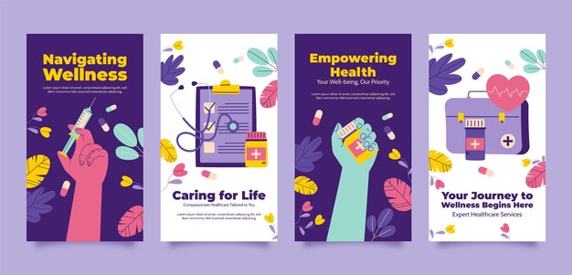 healthcare system instagram stories template