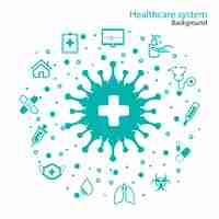 Free vector healthcare  system