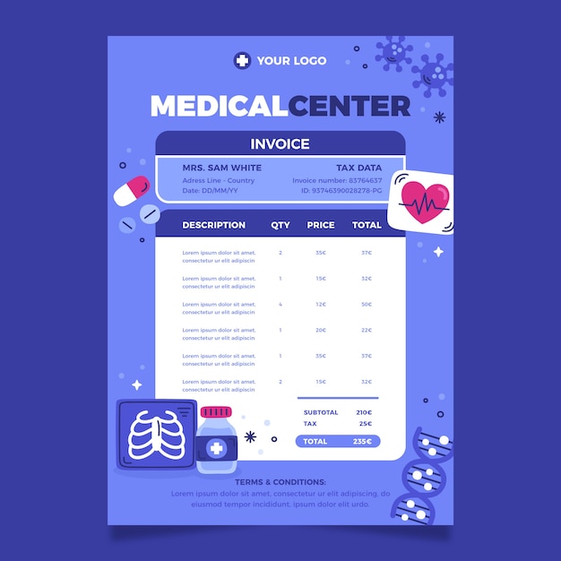 Free vector healthcare template design