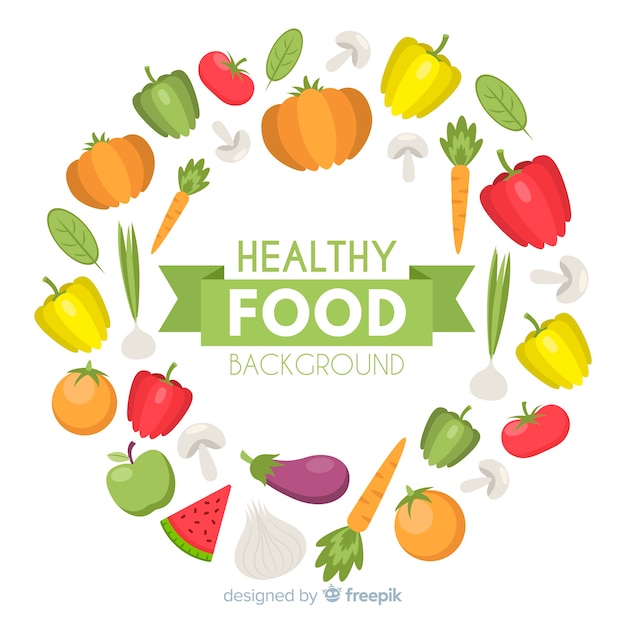 Healthy food background