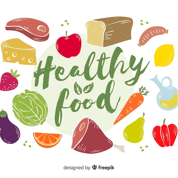 Free vector healthy food background