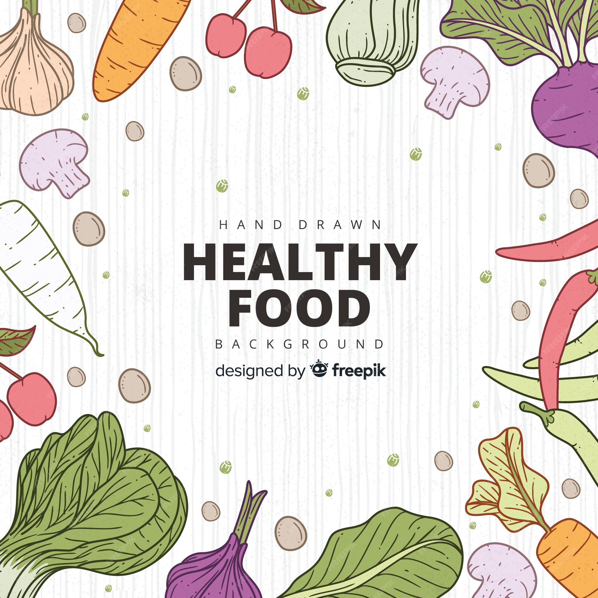 Free Vector | Healthy food background