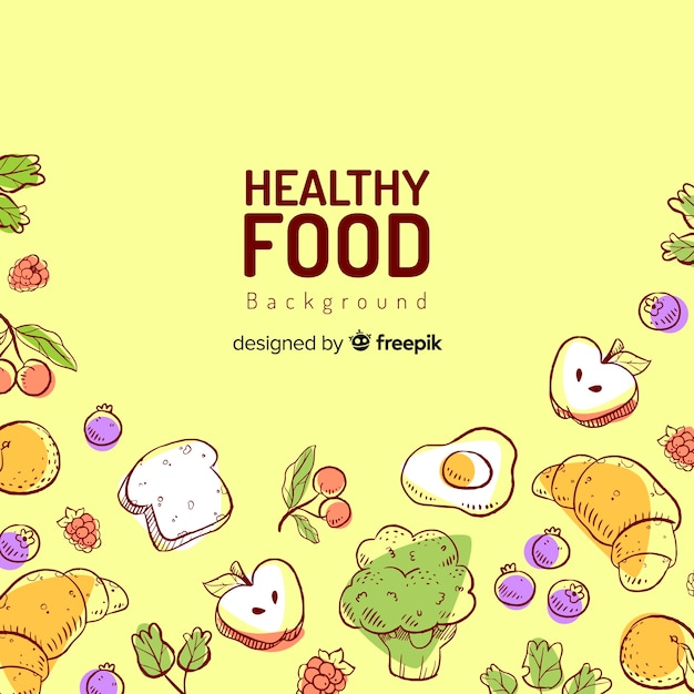 Healthy food background