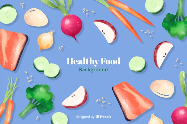 Free vector healthy food background