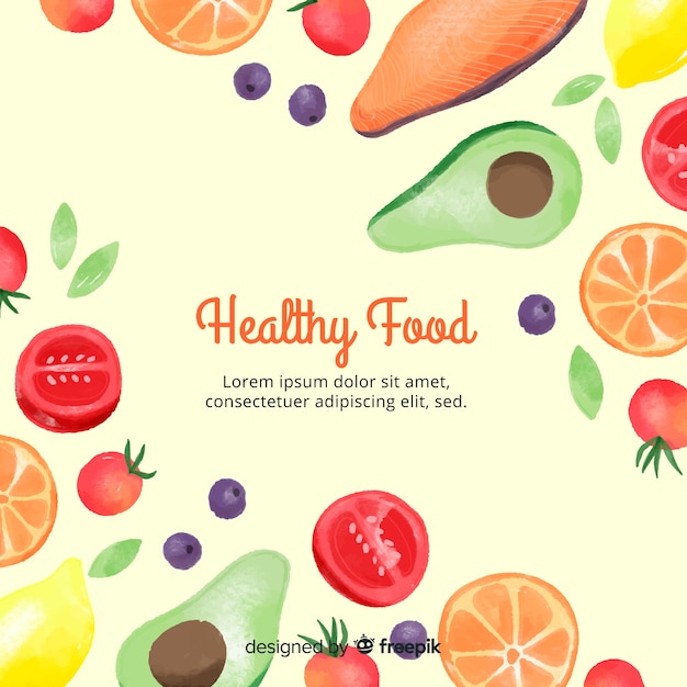 Free vector healthy food background