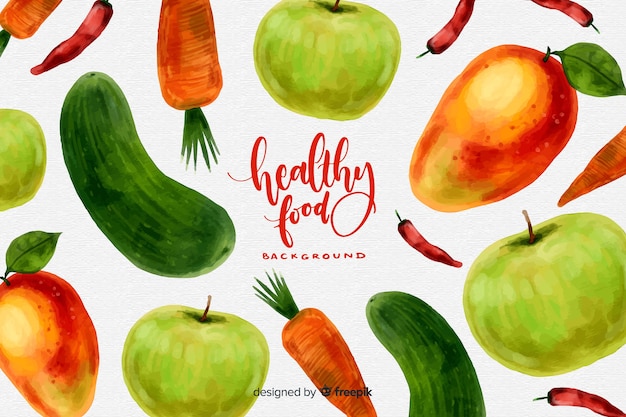 Healthy food background