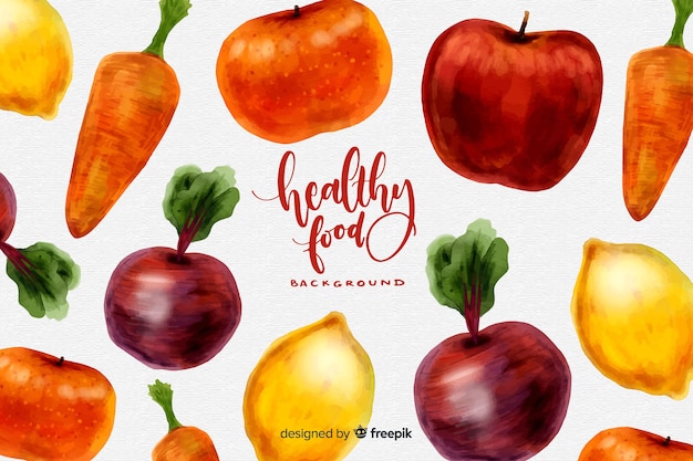 Healthy food background