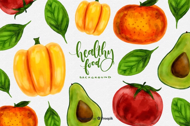 Healthy food background