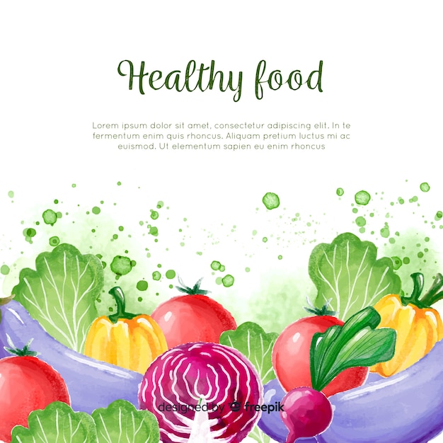 Healthy food background