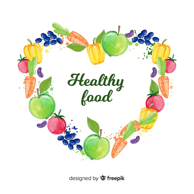 Free vector healthy food background