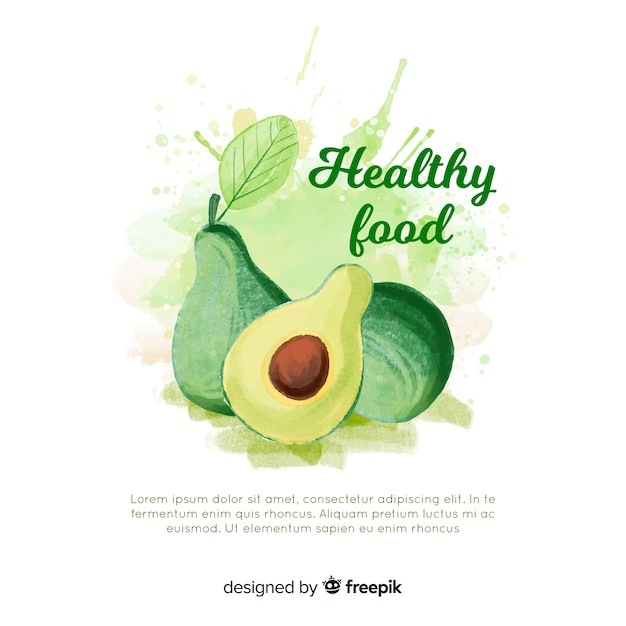 Free vector healthy food background