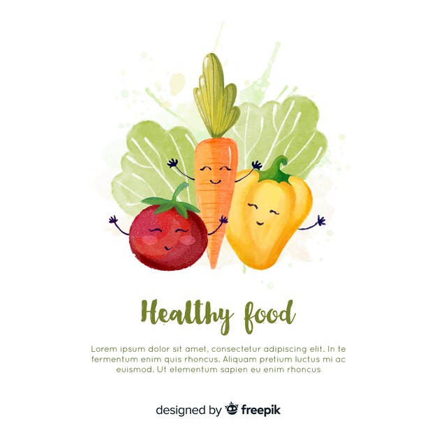 Healthy food background