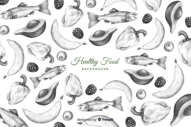 Healthy food background