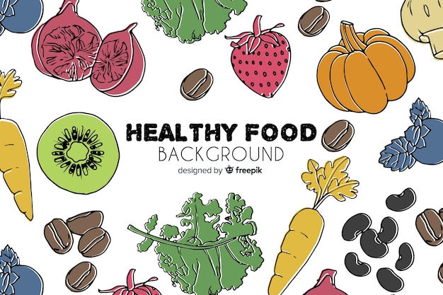 Healthy food background