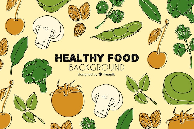 Free vector healthy food background