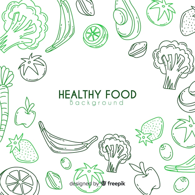 Healthy food background