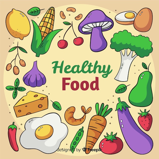 Free vector healthy food background