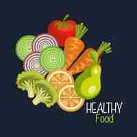 Free vector healthy food  design