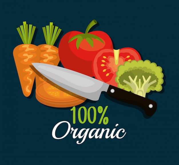 Бесплатное векторное изображение Дизайн здоровой пищи