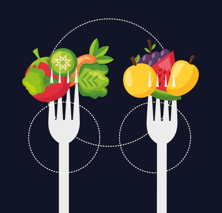 Free Vector healthy food fresh