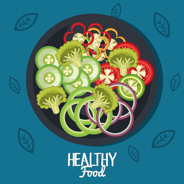 Free vector healthy food illustration