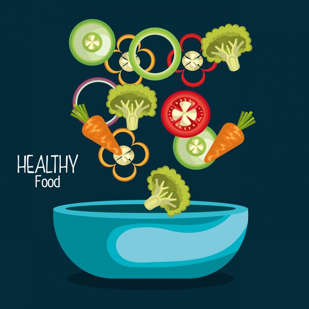 healthy food illustration 