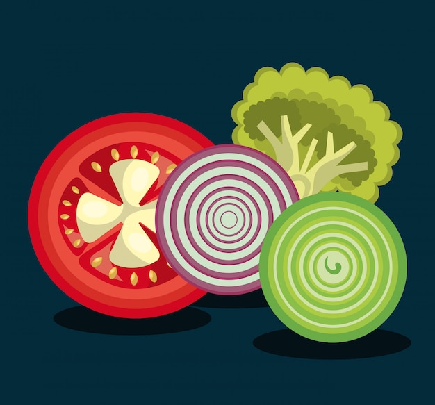 healthy food illustration 