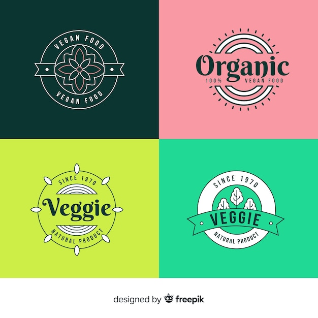 Healthy food logos