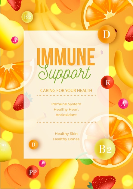 Healthy food poster template