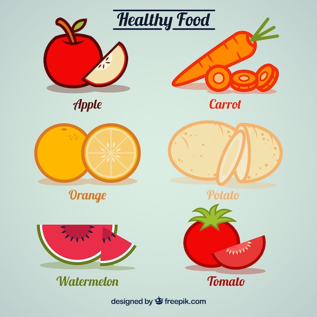 Free vector healthy food