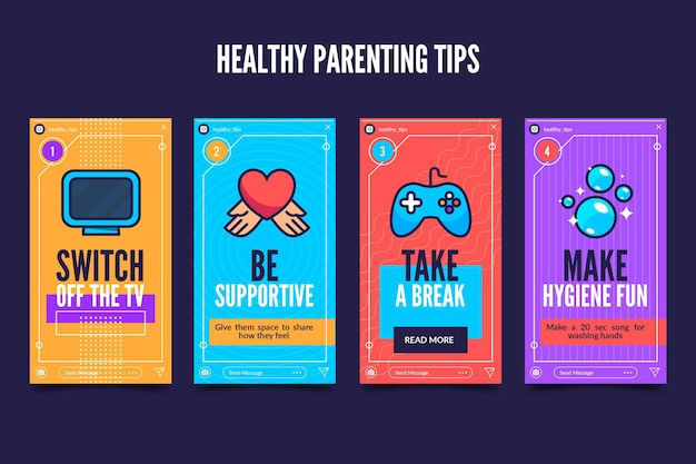 Instagramのための健康な育児のヒント
