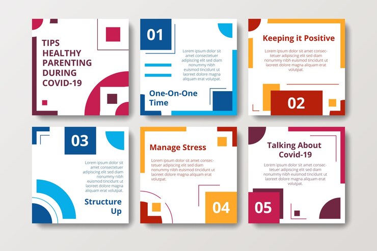 Free Vector healthy parenting tips for instagram