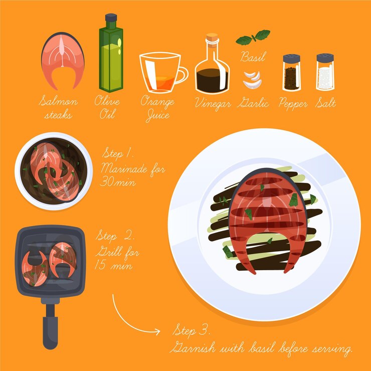 Free Vector healthy recipe design