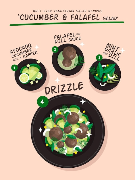 Free vector healthy recipe