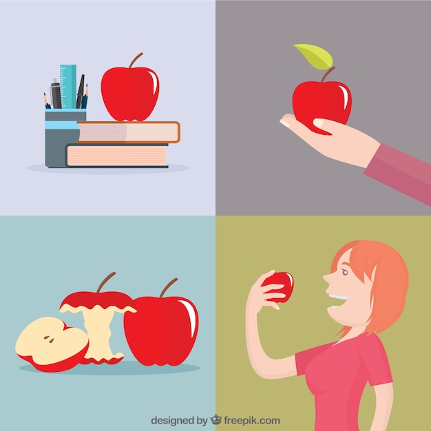 Free vector healthy snack