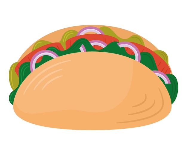 Free vector healthy taco design