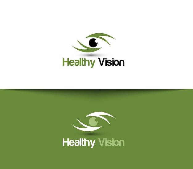 Free vector healthy vision logo template design