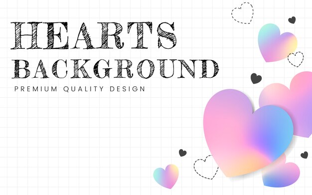 Heart background illustration