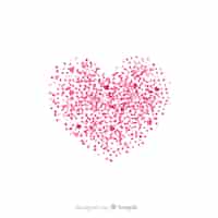 Бесплатное векторное изображение Фон сердца