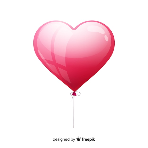 Heart balloon background