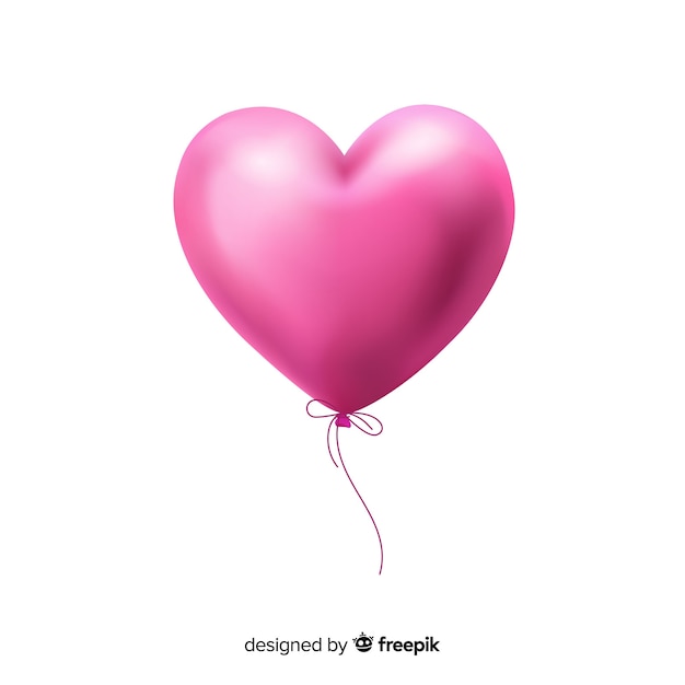 Heart balloon background