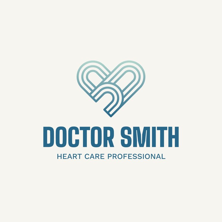 Free Vector heart care  logo template
