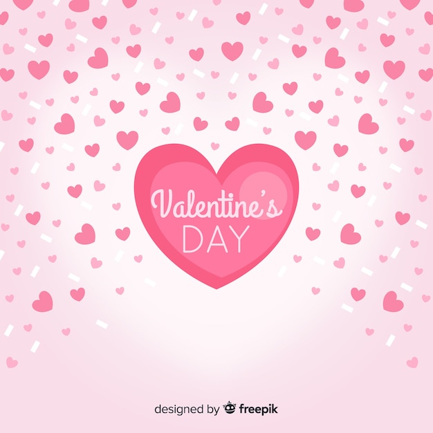 Free vector heart confetti background