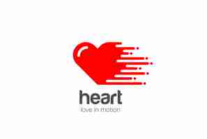 Free vector heart logo vector icon.