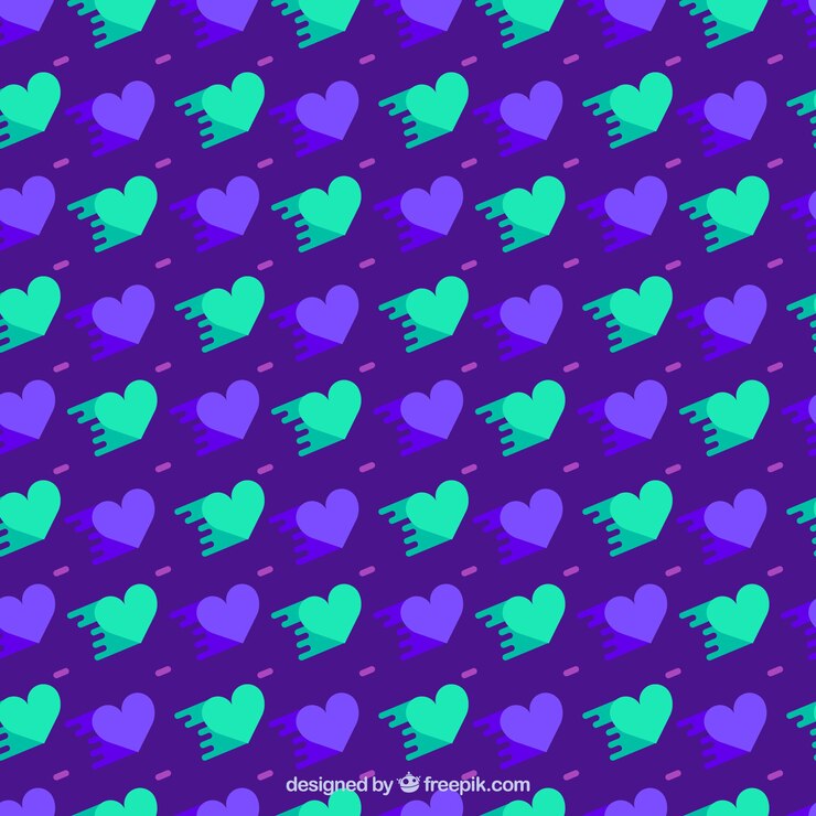 Free Vector heart pattern background 
